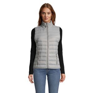 SOLS Womens/Ladies Wave Lightweight Body Warmer / Metal Grey
